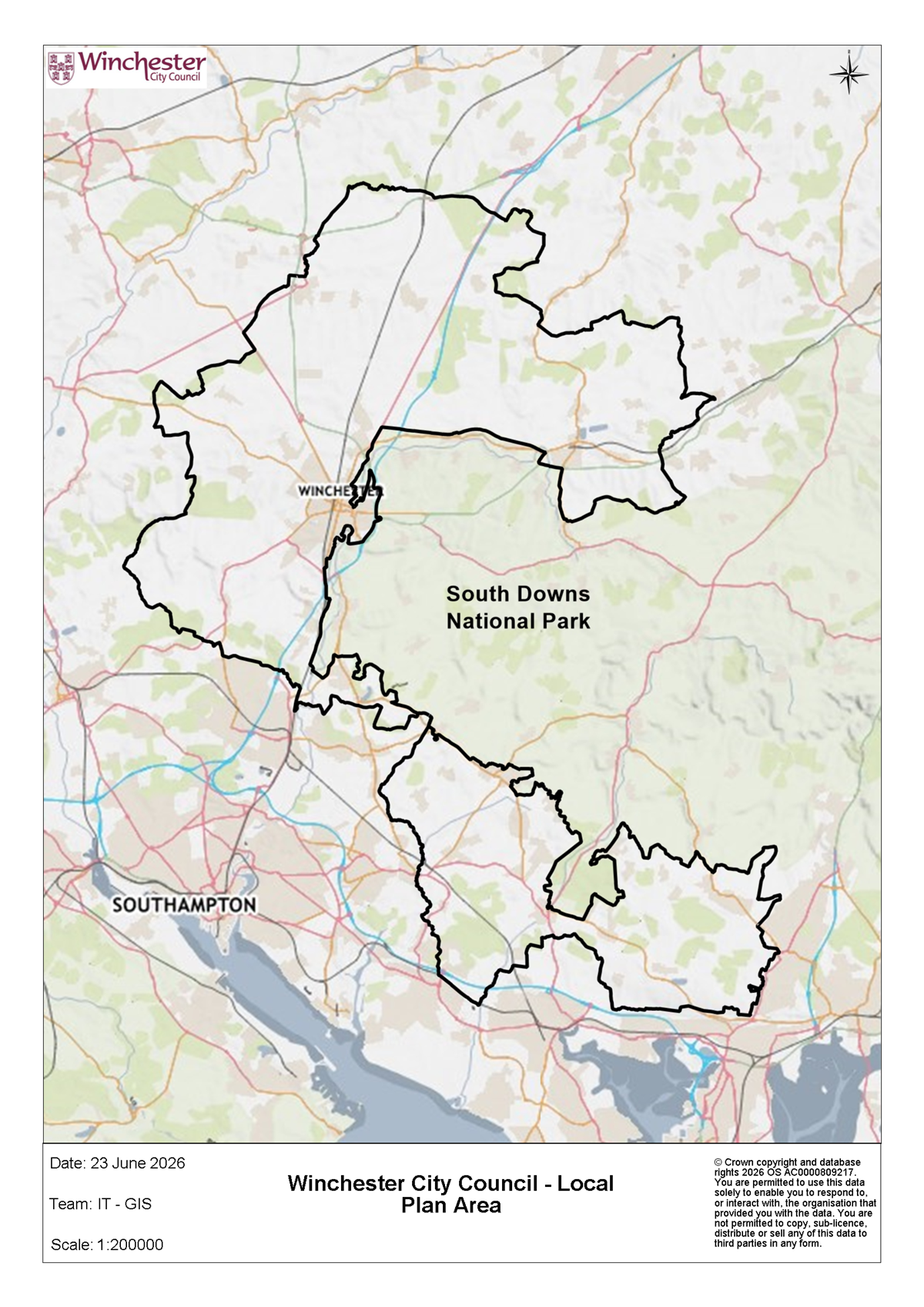 Geographical Area to be covered by the Local Plan